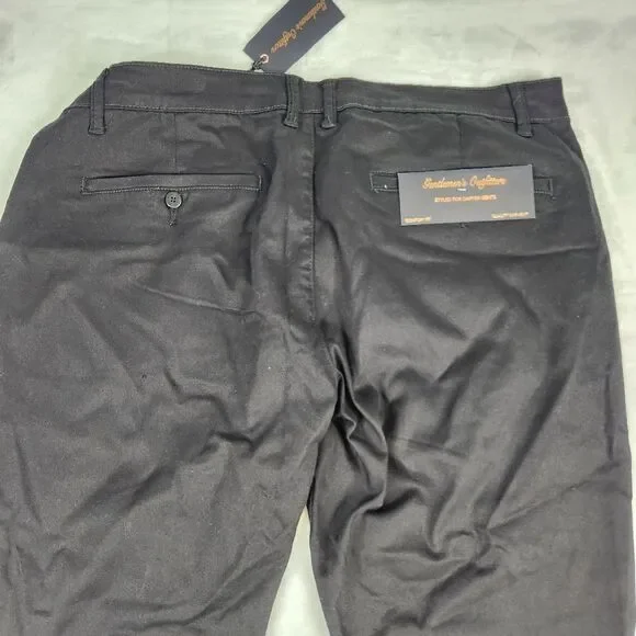 NWT Gentlemen's Outfitters Black Stretch Pants Sz 40x32 - Picture 5 of 9
